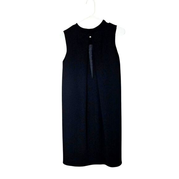 Vince Black Shift Sleeveless Dress Keyhole Back Size 2 Retail $395 - Picture 4 of 9